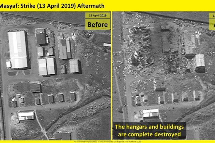 לפני ואחרי: תיעוד הנזק האדיר במפעל הטילים שהותקף בסוריה | JDN - חדשות